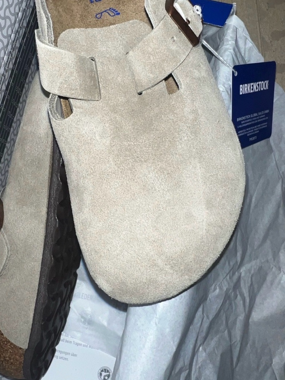 Birkenstock Boston clogs sale!! Taupe suede leather -classic - - NEW authentic - Picture 6 of 13